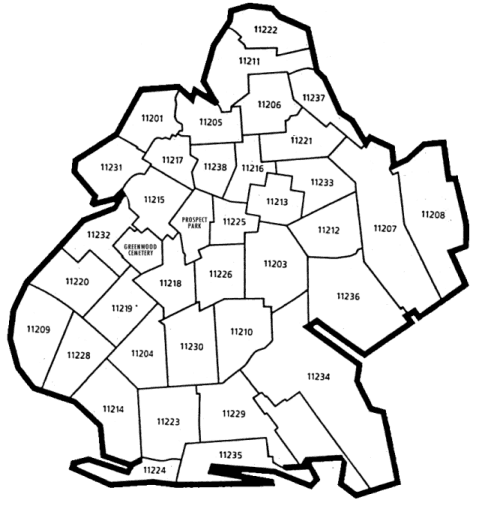 Brooklyn Zip Code Map ~ CVGKUG