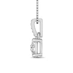 14K White Gold 1/3 Ct.Tw. Diamond Fashion Pendant
