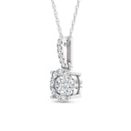 14K White Gold 3/4 Ct.Tw. Diamond Fashion Pendant