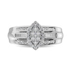 10K White Gold 1 Ct.Tw. Diamond Engagement Ring