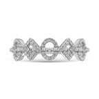 14K White Gold 1/4 Ct.Tw. Diamond Fashion Ring