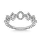 14K White Gold 1/4 Ct.Tw. Diamond Fashion Ring