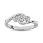 10K White Gold 1/5 Ct.Tw. Diamond Fashion Ring