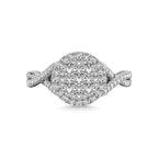 14K White Gold 9/10 Ct.Tw. Diamond Fashion Ring