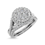 14K White Gold 9/10 Ct.Tw. Diamond Fashion Ring