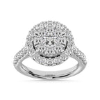 14K White Gold 2 Ct.tw Diamond Fashion Ring