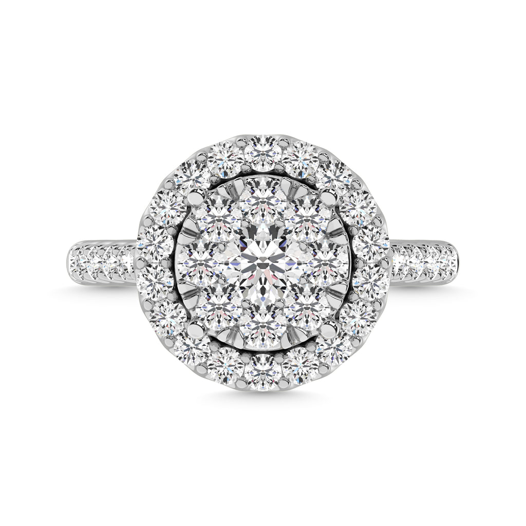 14K White Gold 2 Ct.tw Diamond Fashion Ring