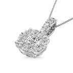 14K White Gold 1/2 Ct.tw Diamond Fashion Pendant