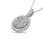 14K White Gold 5/8 Ct.tw Diamond Fashion Pendant