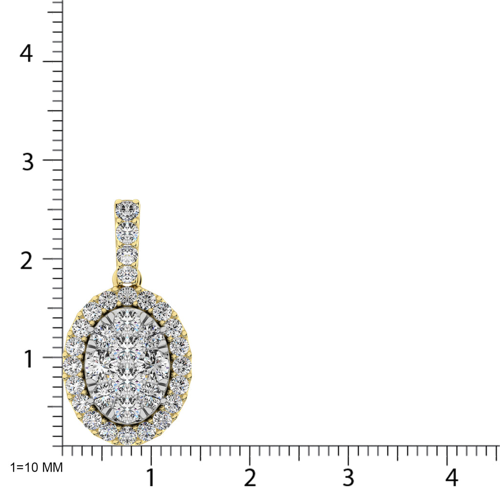 Diamond 5/8 Ct.Tw. Fashion Pendant in 14K Yellow Gold