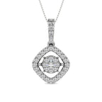 Diamond 1 Ct.Tw. Shimmering Pendant in 14K White Gold