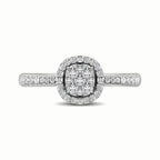 14K White Gold 1/3 Ct.Tw. Diamond Fashion Ring