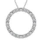 Circle Frame Diamond 1/2 Ct.Tw. Pendant