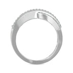 Diamond 1 Ct.tw Crossover Fashion Ring in 14K White Gold