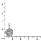Diamond Fashion Pendant 5/8 Ct.tw Round Cut in 14K White Gold