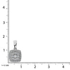 Diamond Fashion Pendant 5/8 Ct.tw Round Cut in 14K White Gold