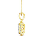 Diamond Fashion Pendant 5/8 Ct.tw Round Cut in 14K Yellow Gold