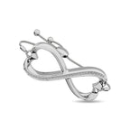 Diamond Infinity Bracelet 1/6 Ct.tw in Sterling Silver