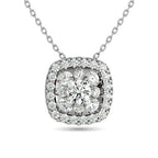 Diamond Round Shape Pendant 1/2 Ct.tw Round Cut in 14K White Gold