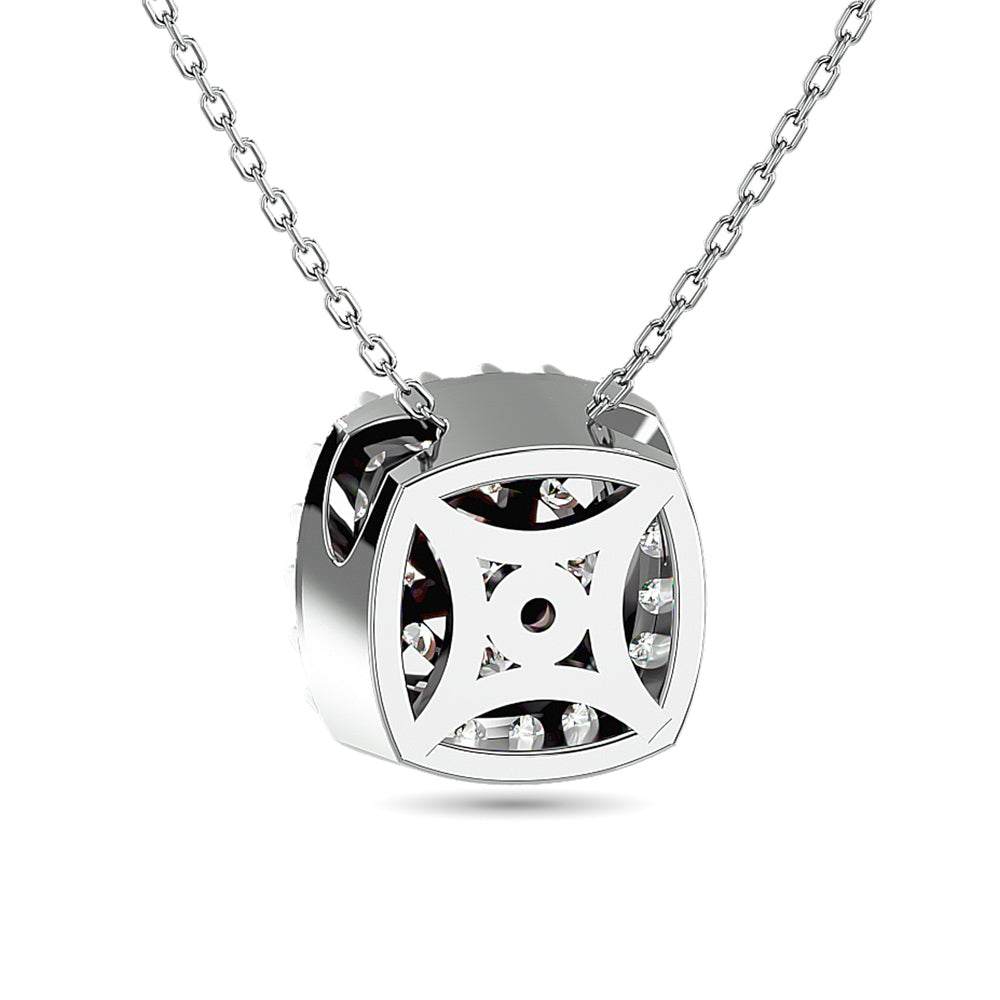 Diamond Round Shape Pendant 1/2 Ct.tw Round Cut in 14K White Gold