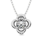 Diamond 1/5 Ct.tw Solitaire Dimond Pendant in 14K White Gold