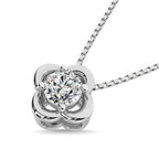 Diamond 1/5 Ct.tw Solitaire Dimond Pendant in 14K White Gold
