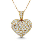 Diamond 1 1/2 Ct.tw Heart Pendant in 10K Yellow Gold