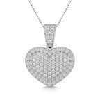 Diamond 1 Ct.tw Heart Pendant in 10K White Gold