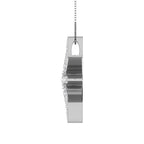 10K White Gold 1/5 Ct.Tw. Diamond Star Pendant