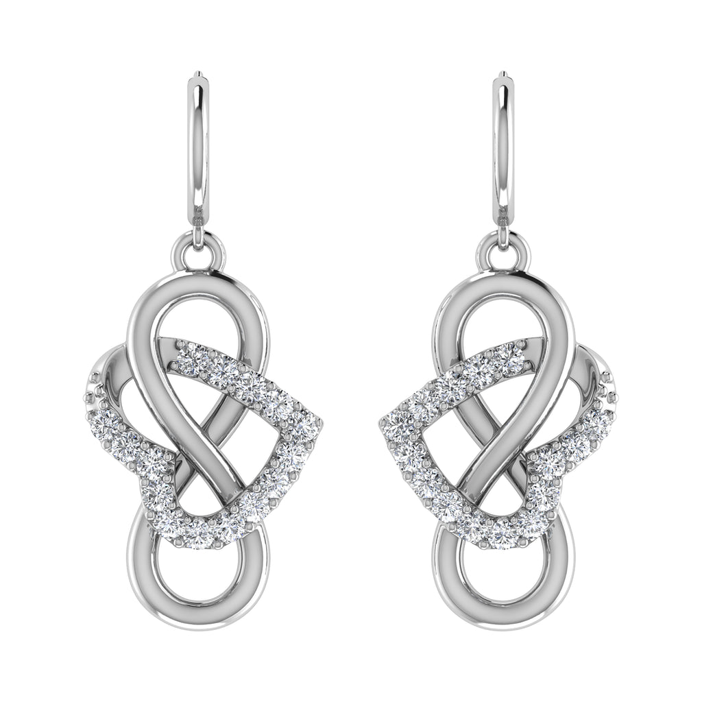 Diamond 1/4 Ct.Tw. Danglers Earrings in 10K White Gold