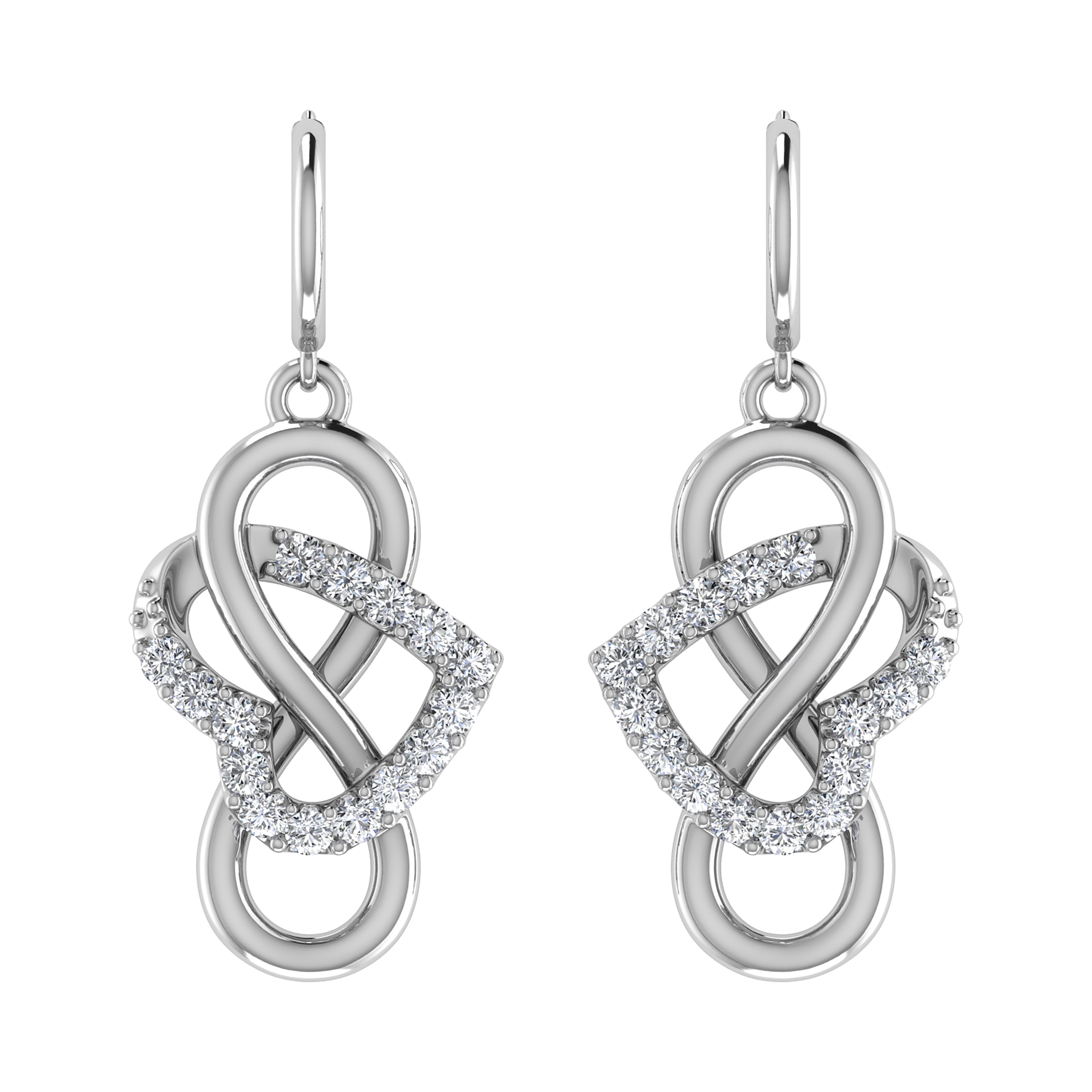 Diamond 1/4 Ct.Tw. Danglers Earrings in 10K White Gold