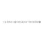 Diamond 5/8 Ct.Tw. Cuban Fashion Bracelets in 14K White Gold