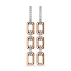 Diamond 1/6 Ct.Tw. Danglers Earrings in 10K Rose Gold