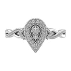 10K White Gold 1/5 Ct.Tw. Diamond Promise Ring