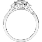 10K White Gold 1/5 Ct.Tw. Diamond Promise Ring