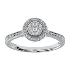 10K White Gold 1/5 Ct.Tw. Diamond Promise Ring