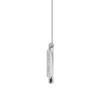 14K White Gold 1/2 Ct.Tw. Open Circel Fashion Necklace