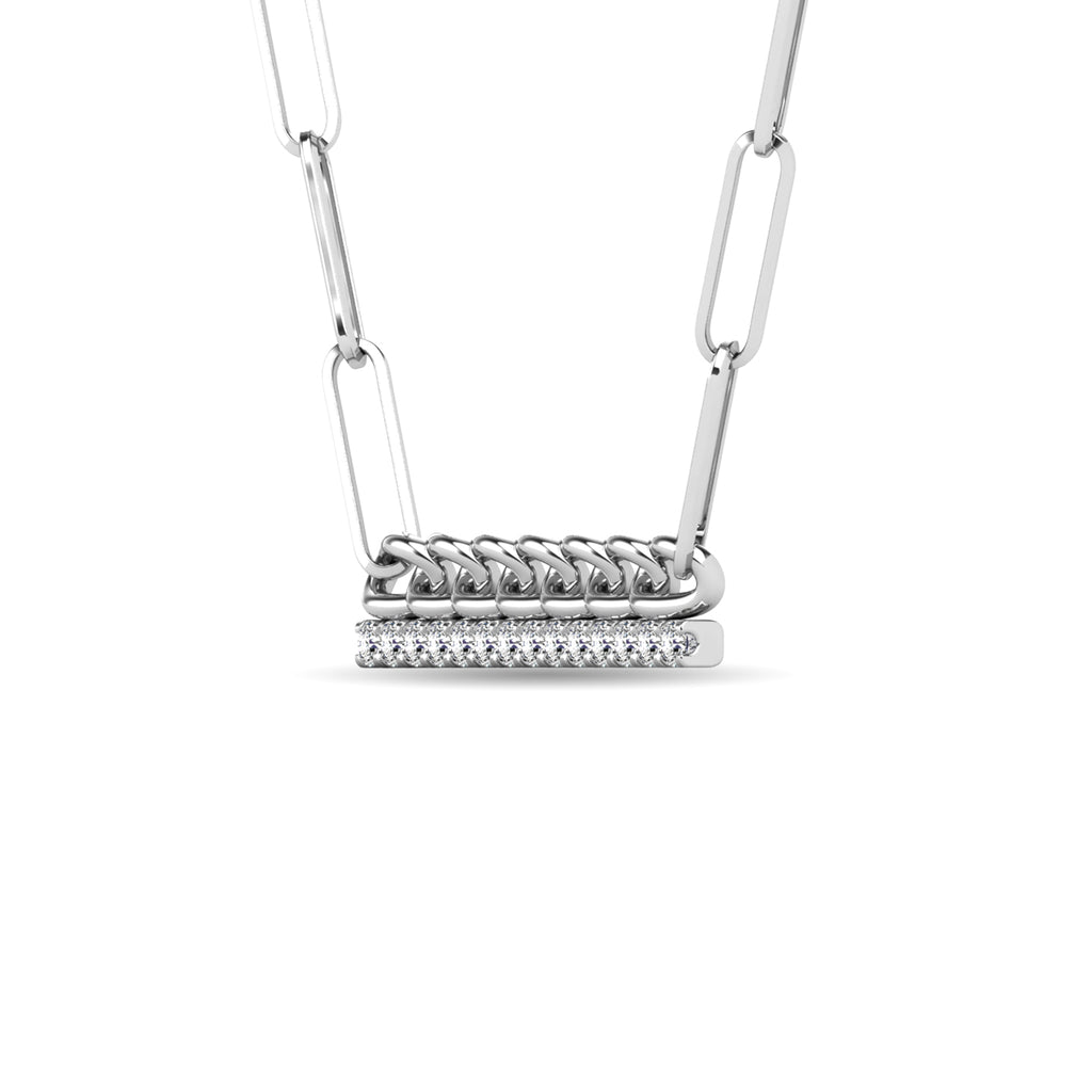Diamond 1/5 Ct.Tw. Fashion Pendant in 10K White Gold