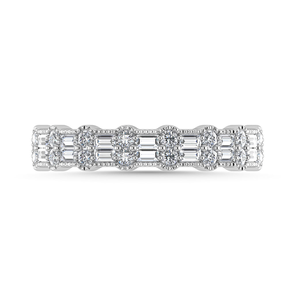 Diamond 1/2 Ct.Tw. Fashion Band in 14K White Gold