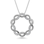 14K White Gold Diamond 1/5 Ct.Tw. Fashion Pendant