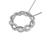 14K White Gold Diamond 1/5 Ct.Tw. Fashion Pendant