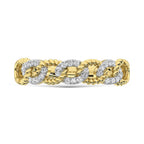 14K Yellow Gold Diamond 1/6 Ct.Tw. Fashion Ring