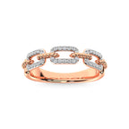 14K Rose Gold Diamond 1/5 Ct.Tw. Fashion Ring
