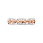14K Rose Gold Diamond 1/5 Ct.Tw. Fashion Ring