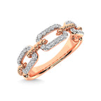 14K Rose Gold Diamond 1/5 Ct.Tw. Fashion Ring