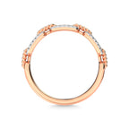 14K Rose Gold Diamond 1/5 Ct.Tw. Fashion Ring
