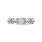 14K White Gold Diamond 1/5 Ct.Tw. Fashion Ring