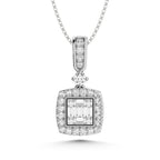 14K White Gold Diamond  1/3 Ct.Tw. Fashion Pendant