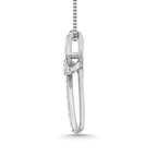 14K White Gold Diamond 1/5 Ct.Tw. Cross Pendant