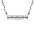 14K White Gold Diamond 1/5 Ct.Tw. Fashion Necklace